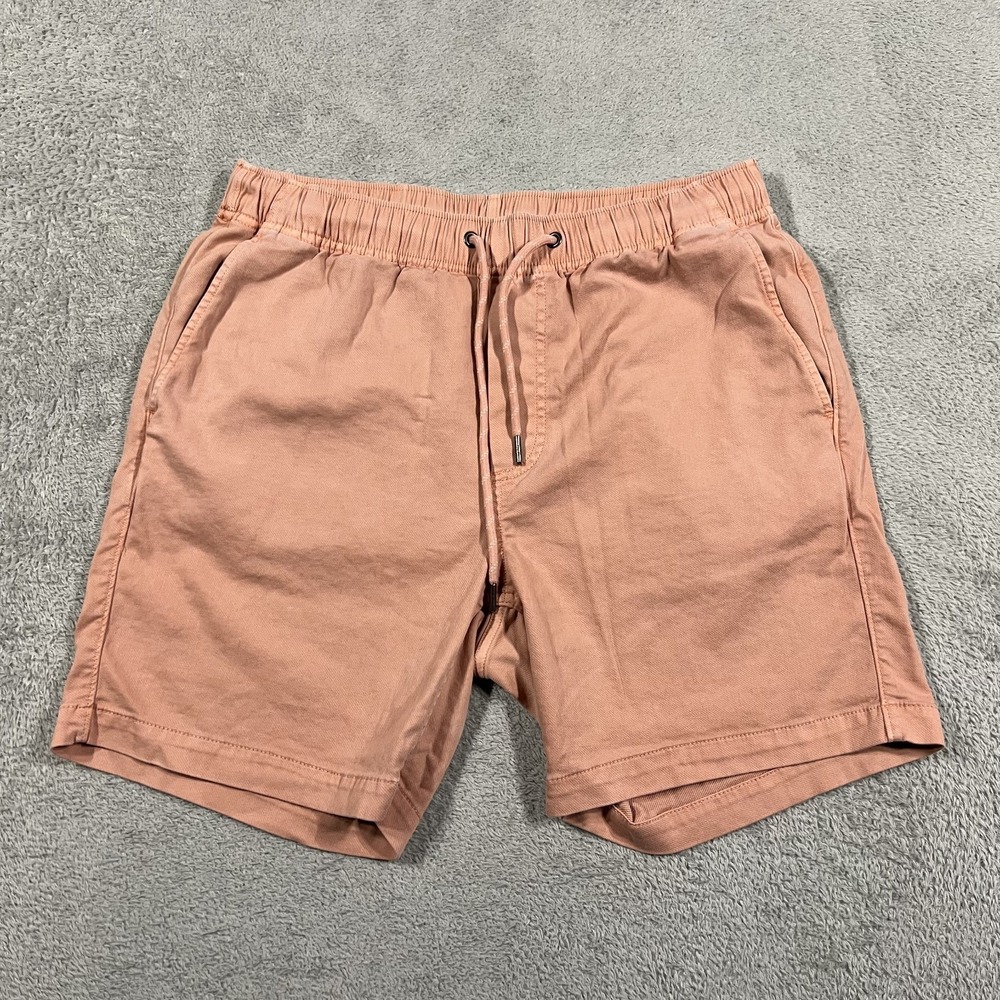 Faherty Essential Drawstring Shorts Mens Small Faded Red MBS2436